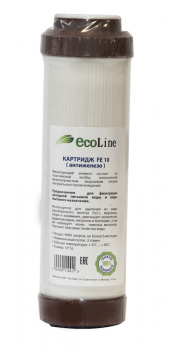 Картридж для очистки воды Ecoline FE10SL Антижелезо фото 1