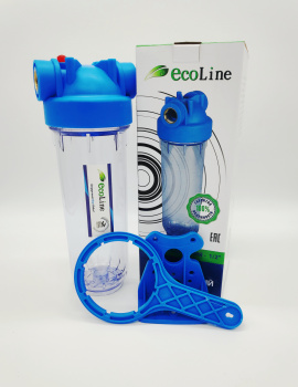 Фильтр магистральный двусоставной для холодной воды Ecoline SL10 (3/4) фото 2