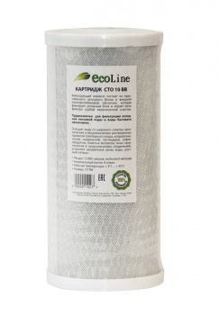 Картридж для очистки воды Ecoline CTO10BB Прессованный уголь фото 1
